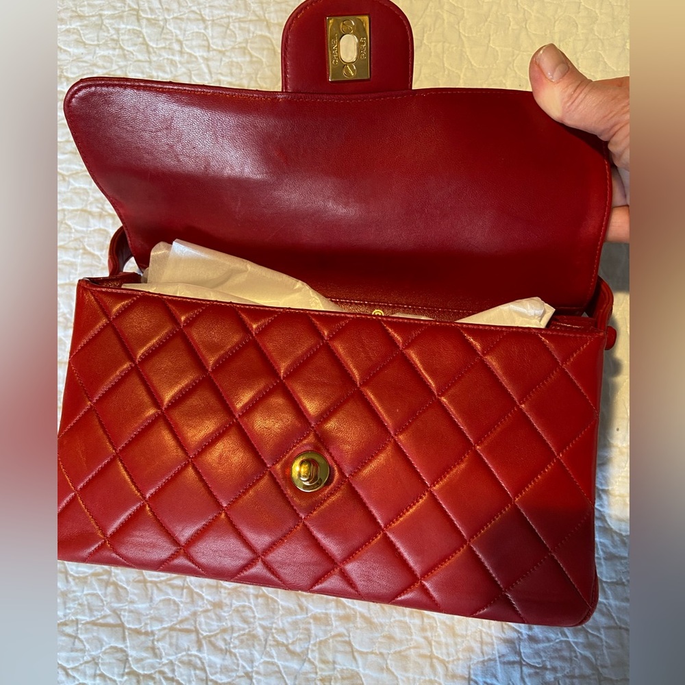 CHANEL Double Sided Flap Quilted Leather Handbag - Picture 14 of 16